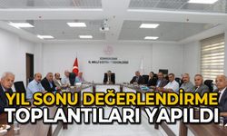 Yıl sonu değerlendirme toplantıları yapıldı