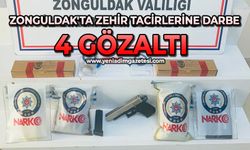 Zonguldak'ta zehir tacirlerine darbe: 4 gözaltı