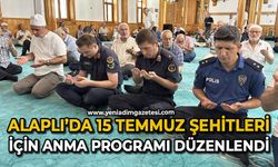 Alaplı’da 15 Temmuz şehitleri için anma programı düzenlendi