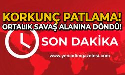 Korkutan patlama: Ortalık savaş alanına döndü