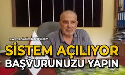 Sistem açılıyor başvurunuzu yapın