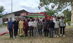 Yeni yangın işçileri ve operatörlere eğitim
