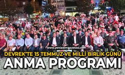 Devrek’te 15 Temmuz ve Milli Birlik Günü Anma Programı