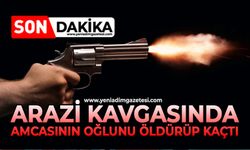 Arazi kavgasında amcasının oğlunu öldürüp kaçtı