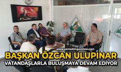 Başkan Özcan Ulupınar vatandaşlarla buluşmaya devam ediyor