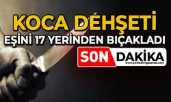 Koca dehşeti: Eşini 17 yerinden bıçakladı