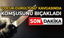 "Çocuk gürültüsü" kavgasında komşusunu bıçakladı