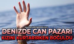 Kızını kurtarmak isteyen baba boğularak can verdi