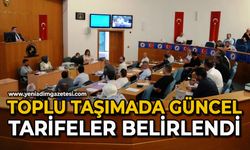 Toplu taşımada güncel tarifeler belirlendi