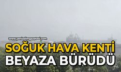 Soğuk hava kenti beyaza bürüdü