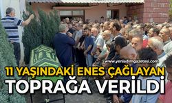 11 yaşındaki Enes Çağlayan, toprağa verildi