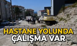 Hastane yolunda çalışma var