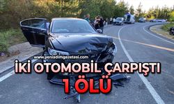 İki otomobil çarpıştı: 1 ölü