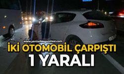 İki otomobil çarpıştı: 1 yaralı