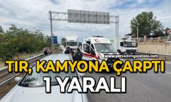 Tır, kamyona çarptı: 1 yaralı