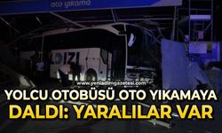 Yolcu otobüsü oto yıkamaya daldı: Yaralılar var