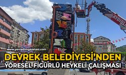Devrek Belediyesi’nden yöresel figürlü heykeli çalışması