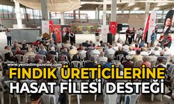 Fındık üreticilerine hasat filesi desteği