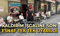 Kaldırım işgaline karşı denetim: Esnaf tek tek uyarıldı
