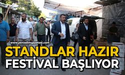 Standlar hazır festival başlıyor