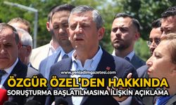 Özgür Özel’den hakkında soruşturma başlatılmasına ilişkin açıklama