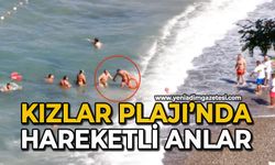 Kızlar Plajı’nda hareketli anlar