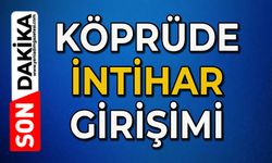 Köprüde intihar girişimi
