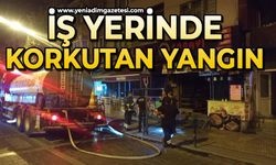 İşyerinde çıkan yangın korkuttu