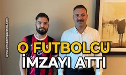 O futbolcu imzayı attı