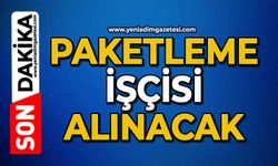 Paketleme işçisi alınacak