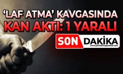 Laf atma kavgası kanlı bitti: 1 yaralı