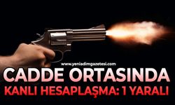 Cadde ortasında kanlı hesaplaşma: 1 yaralı