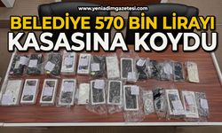 Belediye 570 bin lirayı kasasına koydu