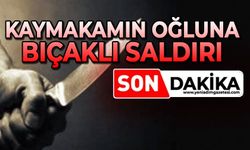 Kaymakamın oğluna bıçaklı saldırı!