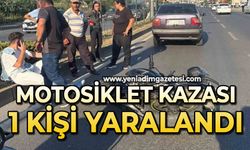Motosiklet kazası: 1 yaralı