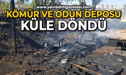 Kömür ve odun deposu küle döndü