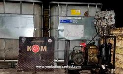 Bin 960 litre kaçak akaryakıt ele geçirildi