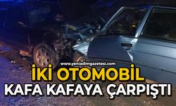 İki otomobil kafa kafaya çarpıştı: 3 yaralı