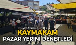 Kaymakam pazar yerini denetledi