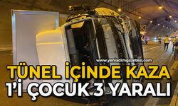 Tünel içinde kaza: 1’i çocuk 3 yaralı