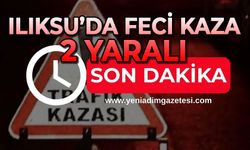 Ilıksu’da feci kaza: 2 yaralı