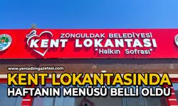 Kent Lokantasında haftanın menüsü belli oldu