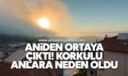 Aniden ortaya çıktı, korkulu anlara neden oldu
