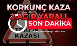Korkunç kaza: 2 ağır yaralı