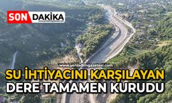 Su ihtiyacını karşılayan dere tamamen kurudu