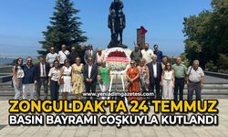 Zonguldak'ta 24 Temmuz Basın Bayramı coşkuyla kutlandı