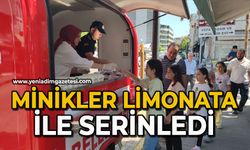 Minikler limonata ile serinledi
