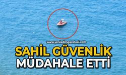 Sahil Güvenlik müdahale etti