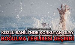 Kozlu Sahili'nde korkutan olay: Boğulma tehlikesi geçirdi
