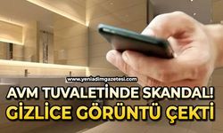 AVM tuvaletinde skandal olay: Gizlice görüntü çekti!